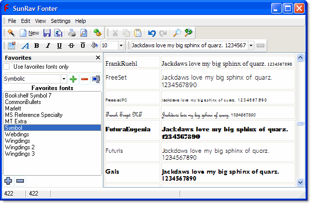 SunRav Fonter - View your favorites fonts with easy.